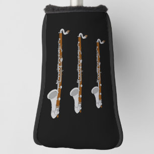 Three Bass Clarinet Golf Head Cover