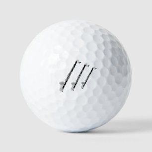 Three Bass Clarinets Golf Balls