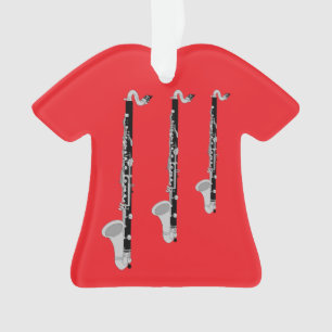 Three Bass Clarinets Ornament