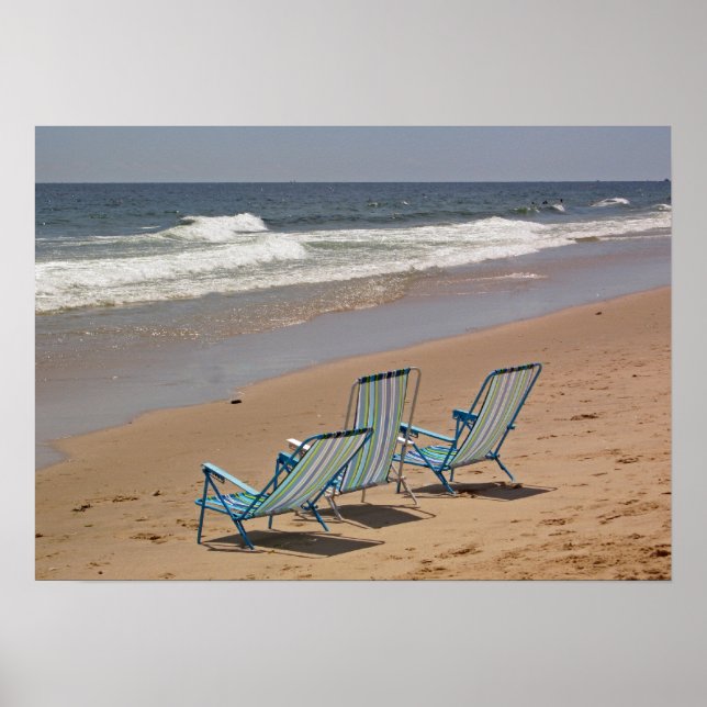 Three Beach Chairs - Customised Poster (Front)