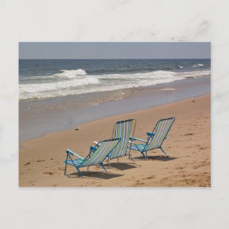 Three Beach Chairs Postcard