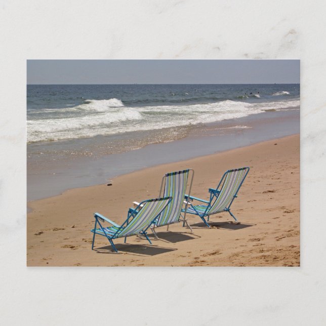 Three Beach Chairs Postcard (Front)