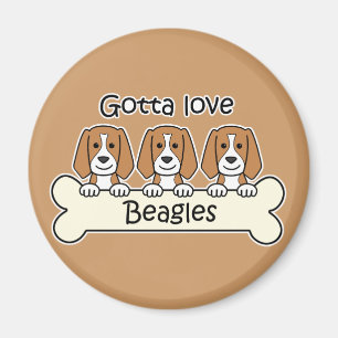Three Beagles Magnet