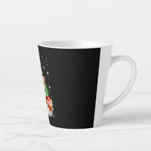 Three Beagles Santa Claus With Christmas Tree Latte Mug