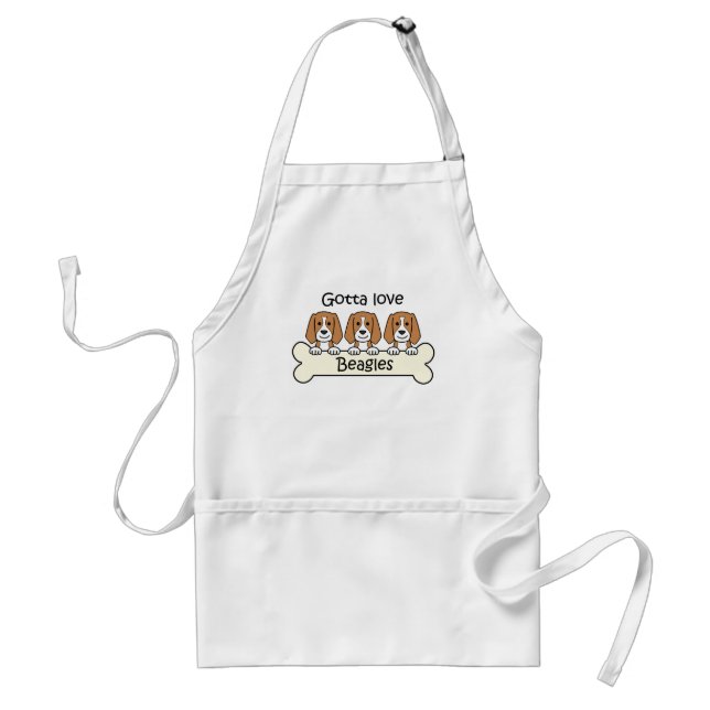 Three Beagles Standard Apron (Front)