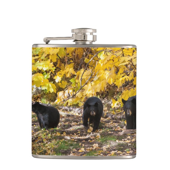 Three Bears Hip Flask (Front)