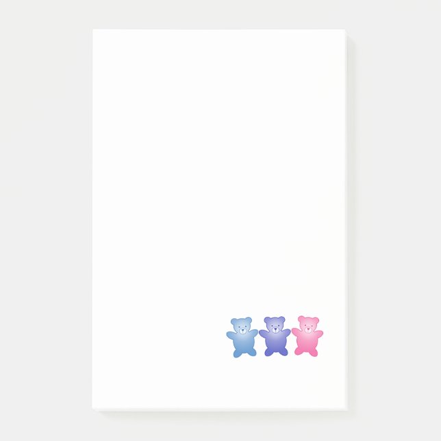 Three Bears Post-it Notes (Front)
