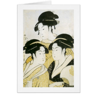 Three Beauties, Utamaro, 1790s