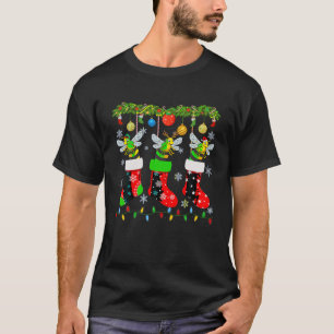 Three Bee in Xmas Sock Funny Ugly Christmas Sweate T-Shirt