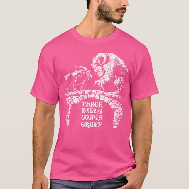 Three Billy Goats Gruff Fairytale T-Shirt (Front)