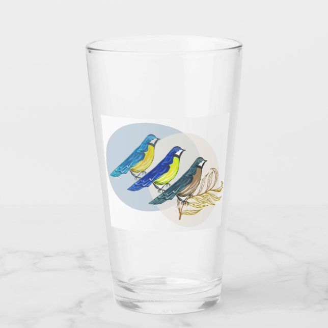 Three Birds Glass (Front)