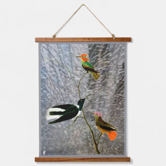 Three Birds Hanging Tapestry