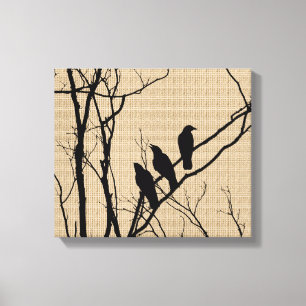 Three Birds on Canvas Print