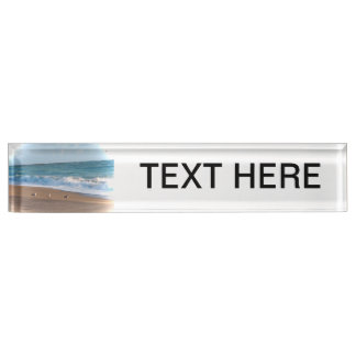 three birds on shore photo florida beach nameplate