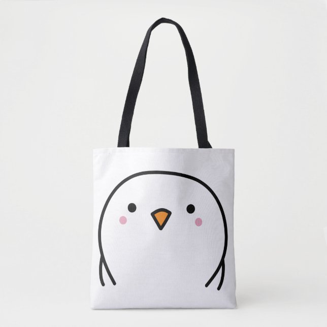 Three birds on the wire tote bag (Front)