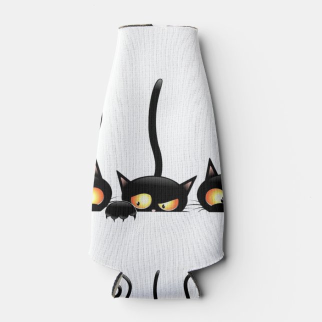 Three black cats bottle cooler (Front)