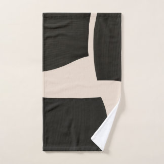 Three black forms Print towel