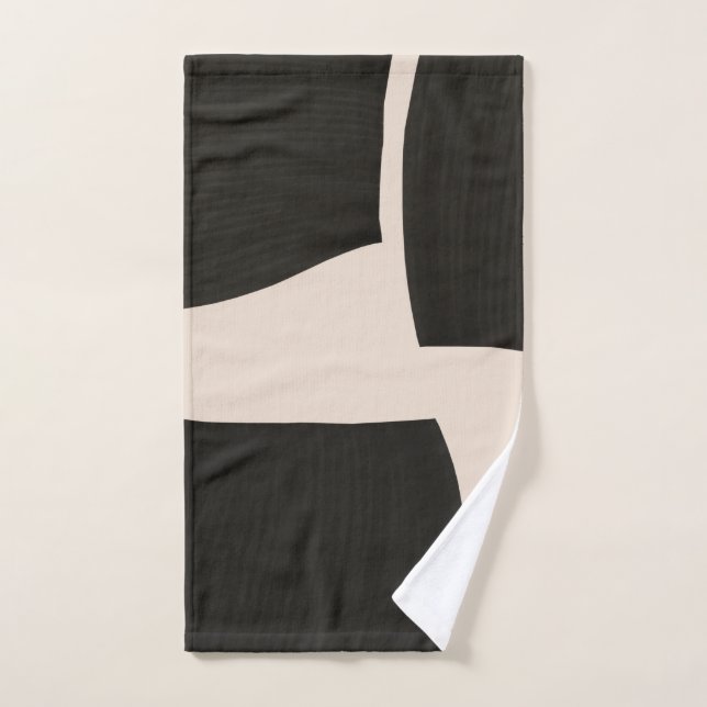 Three black forms Print towel (Hand Towel)