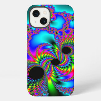 Three Black Holes Neon Colour Fractal iPhone 13 Case