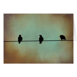 Three Blackbirds Card