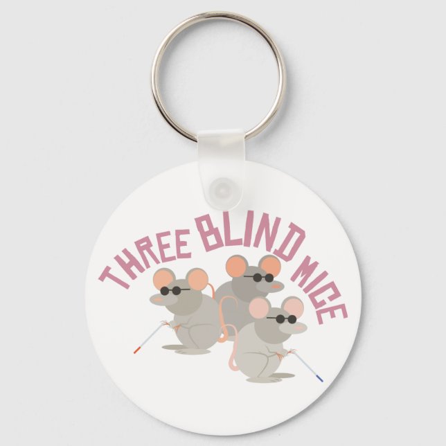 Three Blind Mice Key Ring (Front)
