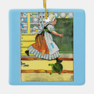 Three Blind Mice Mother Goose Nursery Rhyme Ceramic Ornament