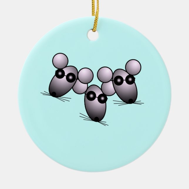 Three Blind Mice Ornament (Front)