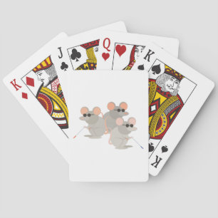 Three Blind Mice Playing Cards