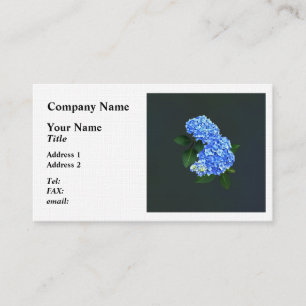 Three Blue Hydrangea Business Card