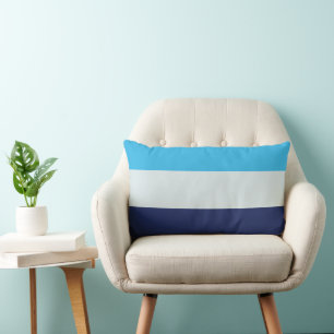 Three Blue Stripes Lumbar Cushion