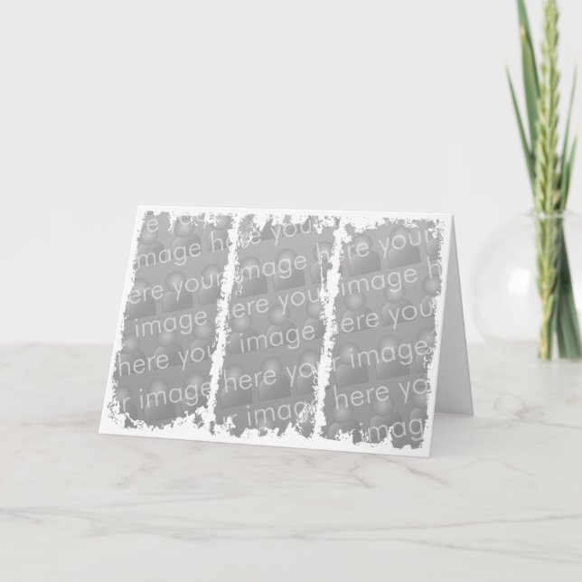 Three Box Grunge Design Card (Front)