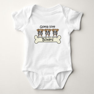 Three Boxers Baby Bodysuit