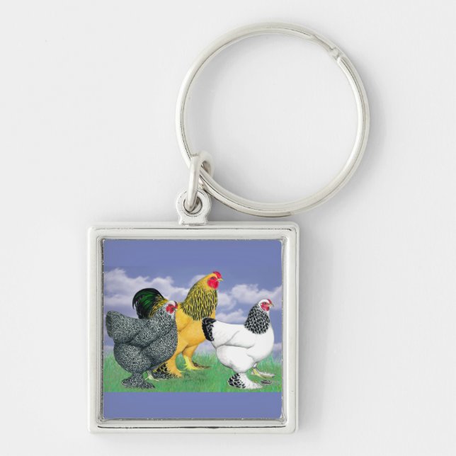 Three Brahmas Key Ring (Front)