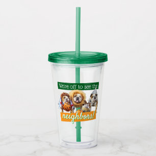 Three Bulldogs in Costumes Acrylic Tumbler