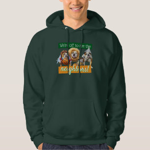 Three Bulldogs in Costumes Hoodie