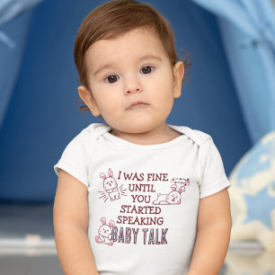 Three Bunnies Do Not Like Baby Talk Bodysuit