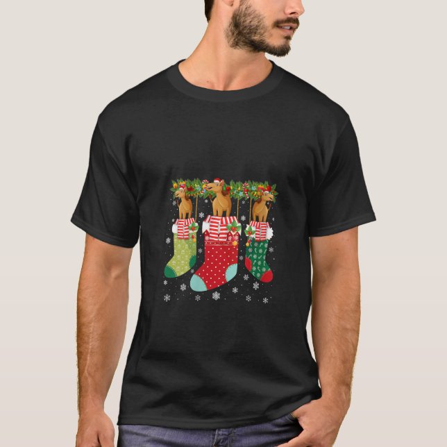 Three Camel in Socks Funny Ugly Christmas Sweater  (Front)