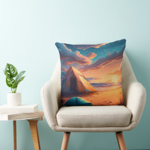 Three Camping Scenes Cushion