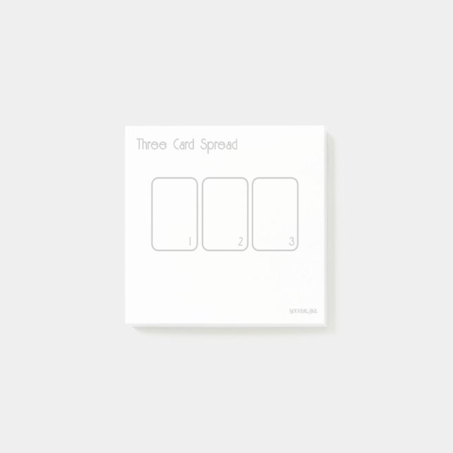 Three Card Tarot Spread (small, simple) Post-it Notes (Front)