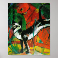 Three cats by Franz Marc