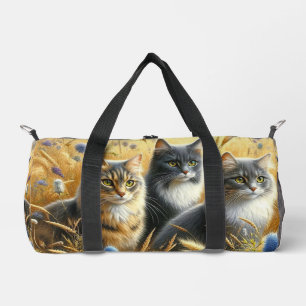 Three Cats / Cat Lover Duffle Bag