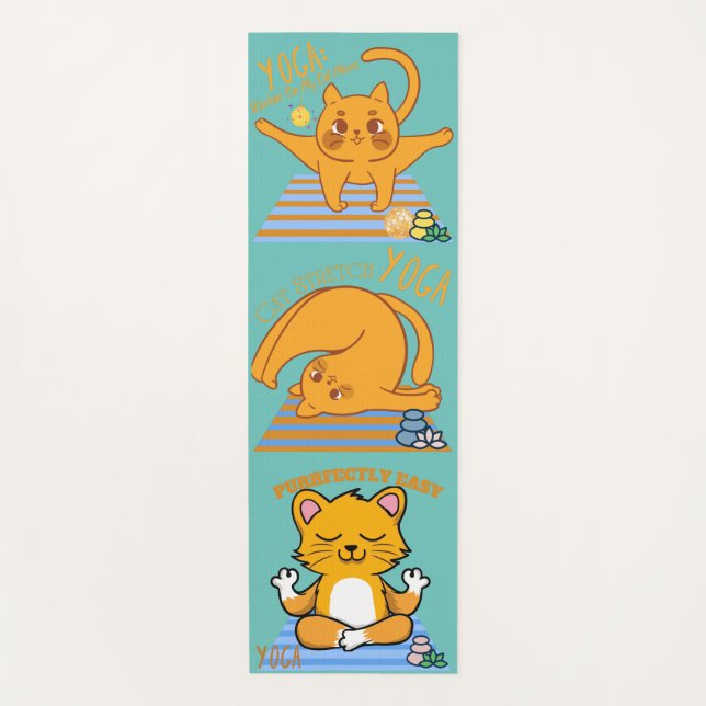 Three Cats Yoga Mat (Front)