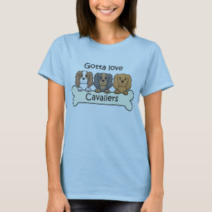 Three Cavalier King Charles Spaniels T-Shirt