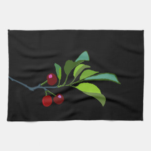 Three Cherry Tree Limb Tea Towel