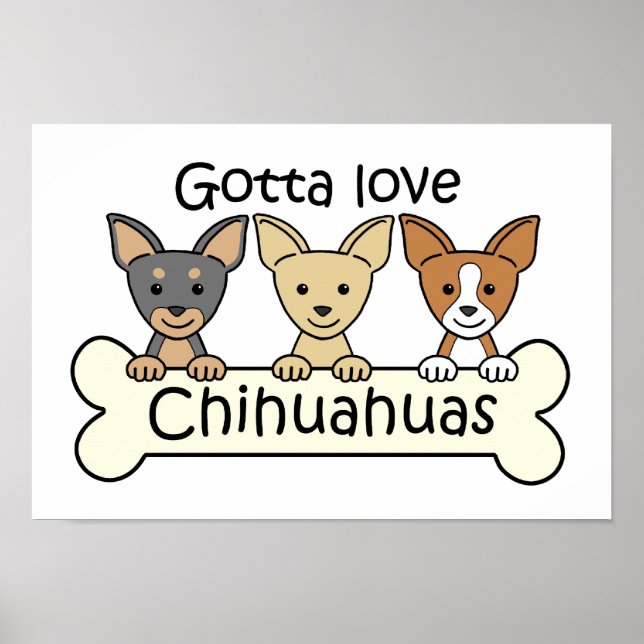 Three Chihuahuas Poster (Front)
