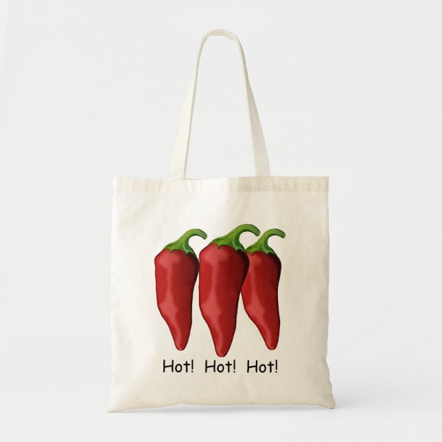 Three chilli peppers tote bag (Front)