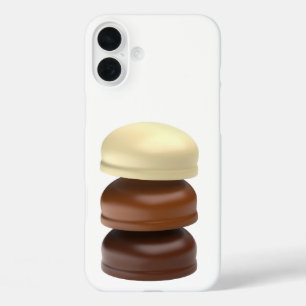 Three chocolate coated marshmallows iPhone 16 plus case