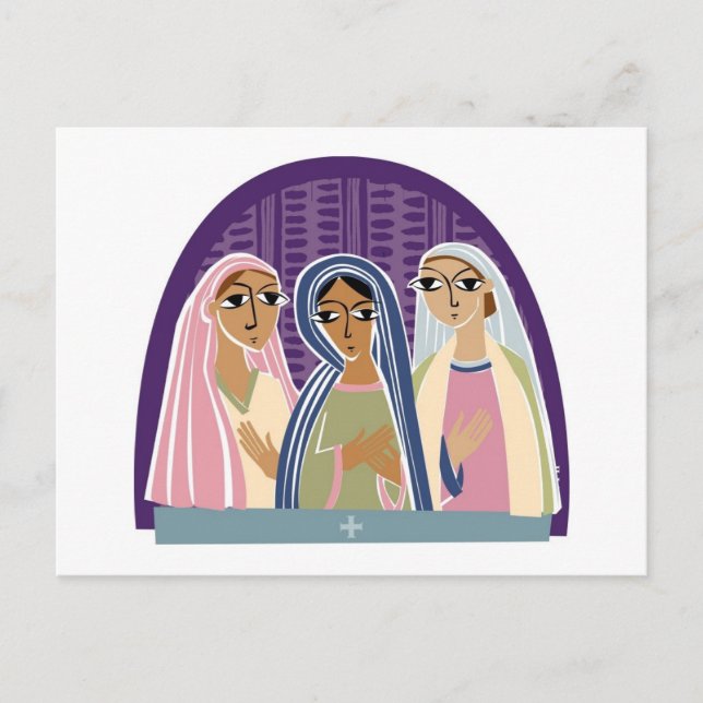 Three Christian Bridesmaids Postcard (Front)