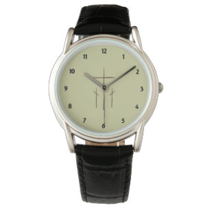 Three Christian Calvary Crosses Watch