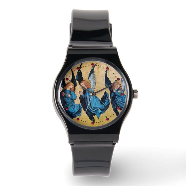 THREE CHRISTMAS ANGELS IN BLUE WATCH (Front)